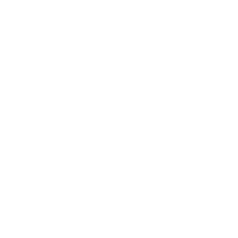 Logo Artemis Spa Lisboa - Branco, com texto