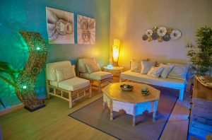 Sala de Massagem Recepção no ARTEMIS LISBON spa. Spa especialista em massagem Tantrica, Erotica e Sensual