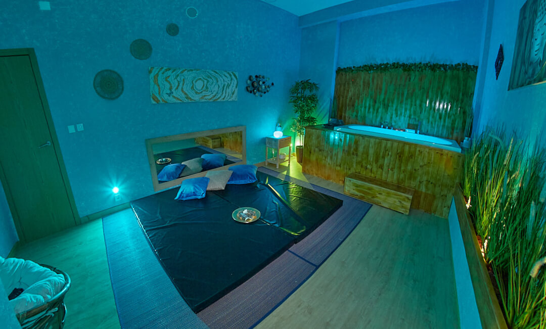 Sala Sala de Massagem Afrodite no ARTEMIS LISBON spa, Spa em Lisboa especialista em massagem Tantrica, Erotica e Sensual para Homens, Mulheres e casais