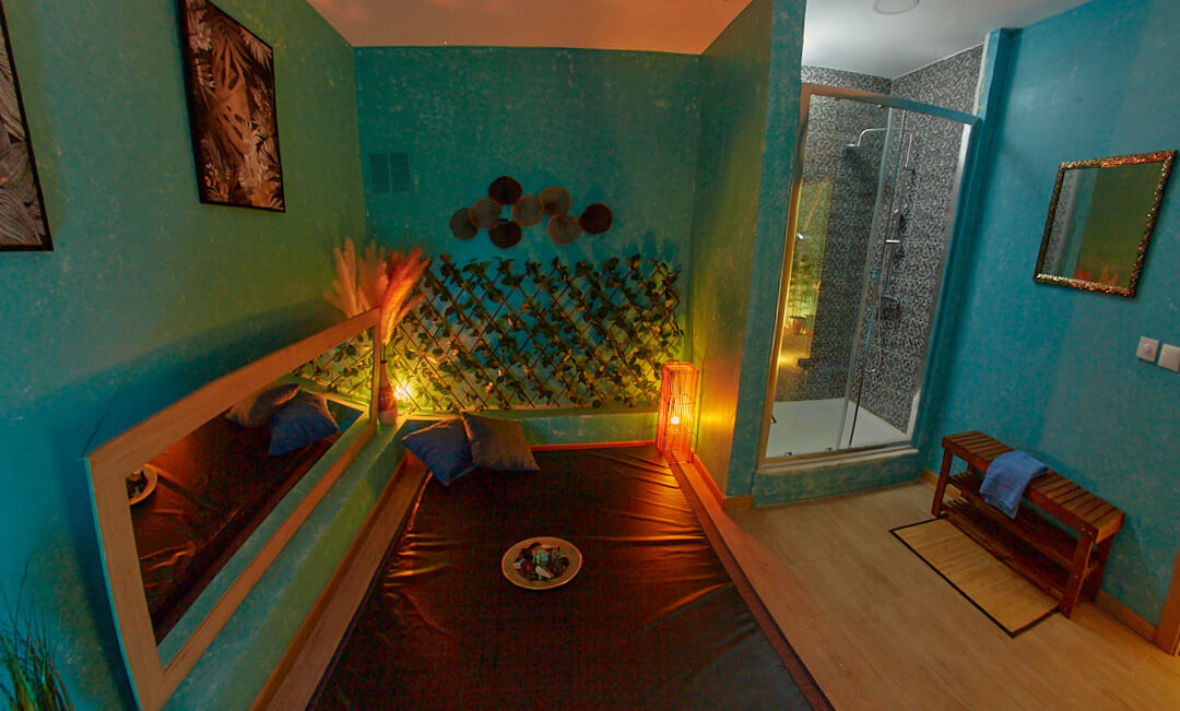 Sala de Massagem Hestia no ARTEMIS LISBON spa. Spa especialista em massagem Tantrica, Erotica e Sensual
